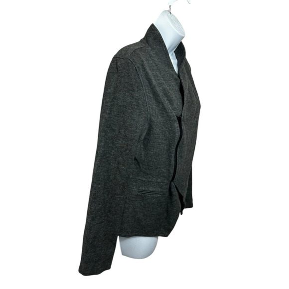 Cabi Rebel Moto Jacket Sz M Heathered Gray Side Zipper Versatile Minimalist - Picture 6 of 11